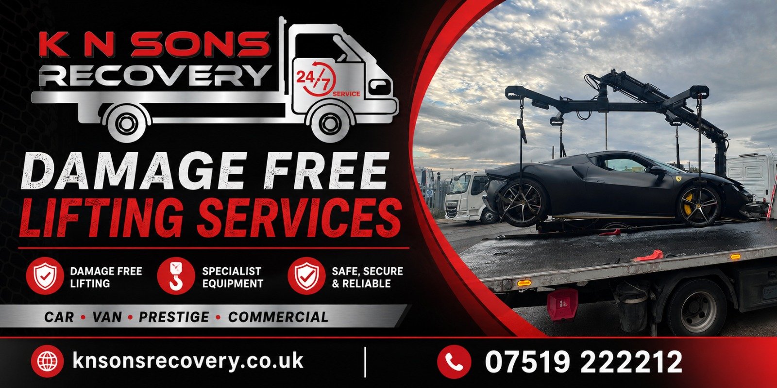 24/7 Vehicle Recovery in Essex & London